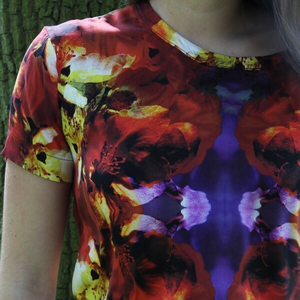 Blossom silk t-shirt